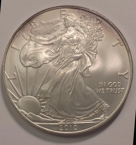 2010 $1 American Silver Eagle, US Mint, 1oz .999 Fine Silver