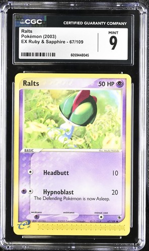 Ralts graded CGC 9 for sale on eBay
