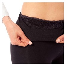 Thermal Leggings Thick Warm Winter Ladies Fleece Lined High Waist Tummy Control