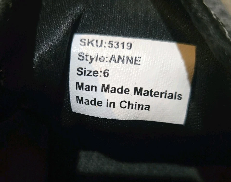 Zapatos sin cordones Hey Dude Dupe Grade School niños talla 6 negros grises Foto 4 de 4