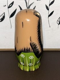 Woodland Creatures Bits/pcs Russian Style 5 PCE Nesting Doll - Main Doll 6.5&rdquo;