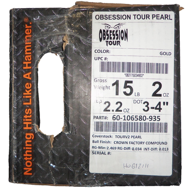 HAMMER OBSESSION TOUR PEARL BOWLING BALL 15 LBS | eBay