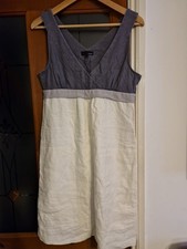 Ladies Next 100% Linen Sleeveless Shift Dress Fully Lined Size 10