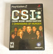 CSI: Crime Scene Investigation 3 Dimensions of Murder PS2 Ubisoft M Manual
