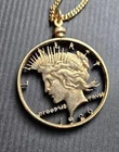 1926 Peace Dollar Cut Out Pendent