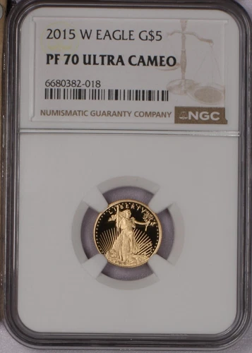 2015-W Gold Eagle 1/10 oz. $5 NGC PF70 Ultra Cameo