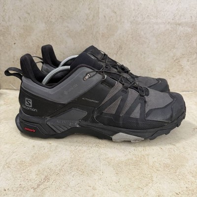 Salomon X Ultra 4 GTX Sneakers Mens 12 Black Waterproof Hiking Trail Shoe 413851