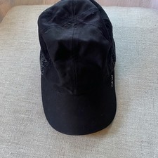 Hind Cap Unisex light weight running hat black Breathable Mesh Adjusts Athletic