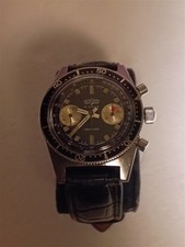 Cronografo Vintage Vulcain 20 ATM Divers con Patina Calda, Cassa Tutte SS, Valjoux 23