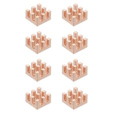 8 Pcs Copper Heatsink 7x7x4mm, Heat Sink Cooler Radiator for Raspberry Pi