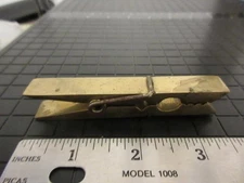 UNIQUE Vintage solid BRASS Clothes Pin Paper Memo Clip DESK DECOR 3.5"