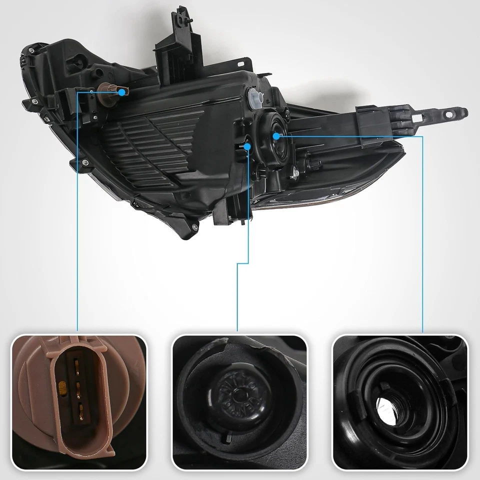 Conjunto de faros halógenos aptos para Nissan Versa 2015-2019 diestro Foto 4 de 4