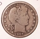 1907-D Barber Half Dollar, #3106