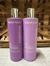 Pravana The Perfect Blonde, Purple Toning Shampoo  Conditioner, 11 oz Each