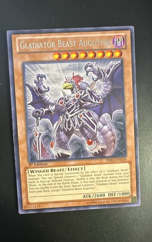 Gladiator Beast Augustus MP15-EN020 YuGiOh 2015 Mega-Tin Mega Pack card