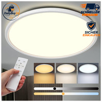 LED Deckenleuchte 24W 2800LM Mit Fernbedienung Ø30Cm Deckenlampe Wohnraum
