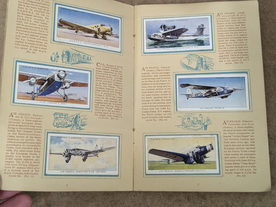 John Player Cigarette Card Album International Air Liners Full Set Of 50 - Image 3 of 3