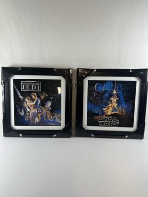 2 NEW! Collectible Star Wars & Star Wars Return of the Jedi  Shadow Box 3D Pics