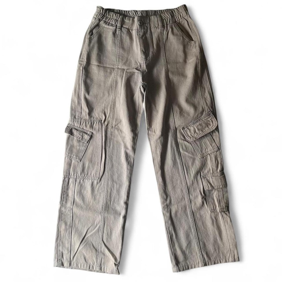 womens khaki cargo pants size small