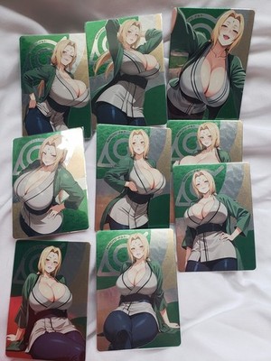 Tsunade Waifu Spicy Lot (9 Cards) Double Sided