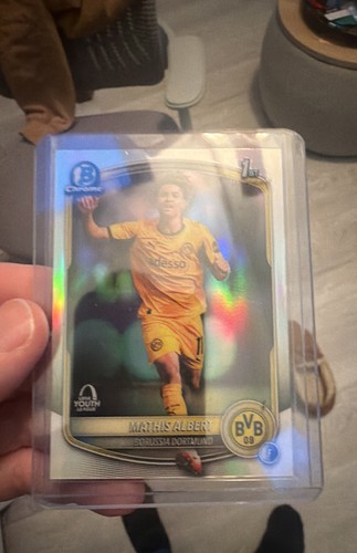 Mathis Albert 2025-26 Topps Chrome UEFA UCC Bowman 1st Refractor Dortmund