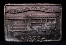 HF28120 VINTAGE 1970s  SAN FRANCISCO CABLE CAR - 1873  BUCKLE