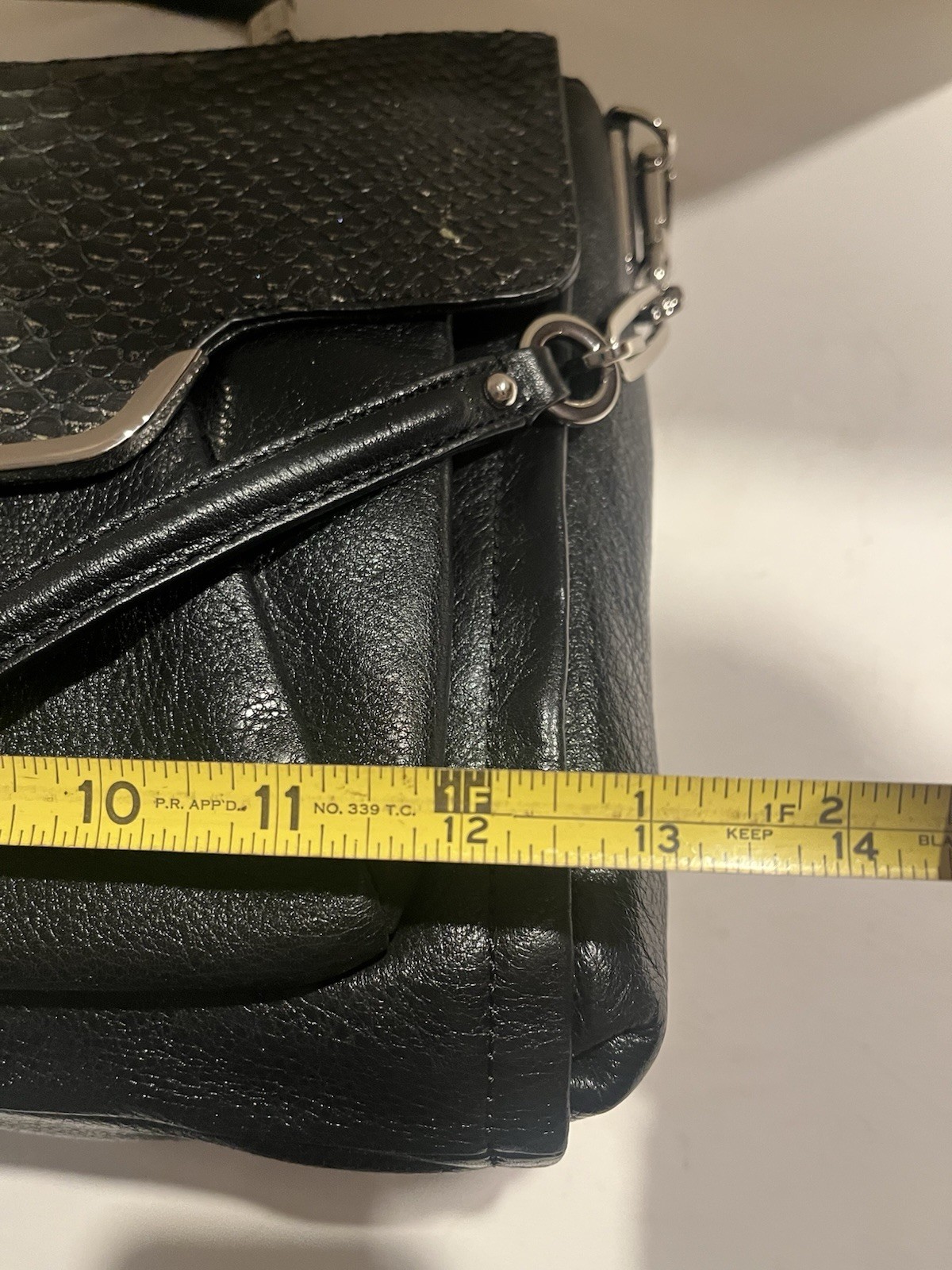 Coach Madison Sadie Black Python Leather - image 2