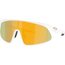 Oakley OO9484D-0449 RSLV Sunglasses Matte White Frame/Prizm 24K Lenses