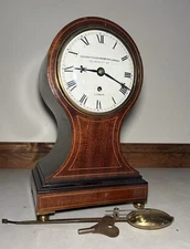English London Fusee Goldsmiths & Silversmiths Company Bracket Balloon Clock