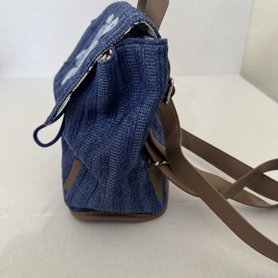 Vera Bradley Straw Mini Backpack Blue Island Medallion Sea  Turtle Vera Bradley Turtle Backpack - Gem main image 3