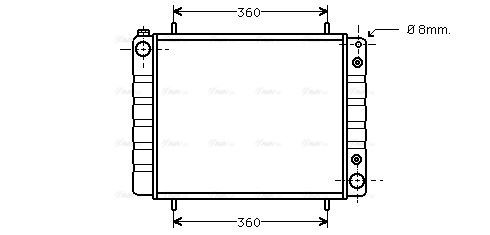 AUA2084 AVA Radiator FIT LAND ROVER DISCOVERY (1990) 2.5 TDI
