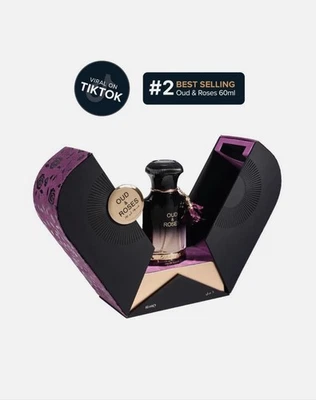 Oud and Roses Perfume By Ahmed al Maghribi 60ml NEW PACKAGING 🔥🔥