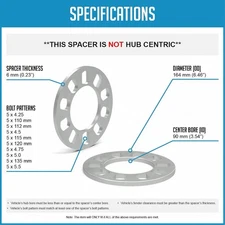 Coyote Wheel Accessories 911125-A  WHEEL SPACER
