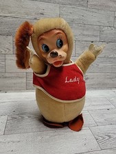 Vintage Gund Disney Lady and the Tramp Plush 10  Japan Rubber Face  Feet Hand