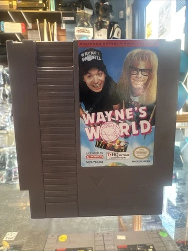 New ListingWayne's World NES Label Damage Authentic Tested  Working Rare