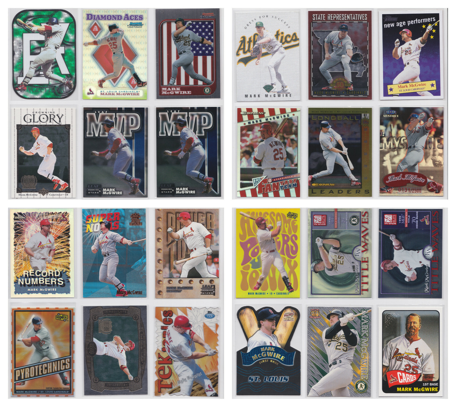 Mark McGwire Insert Parallel Numbered RARE - Choose From List - 8 Dollar BIN