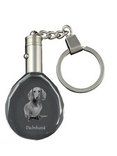 Dachshund Wire-haired, Wiener dog, Badger dog - pendant with a photo of a dog, c
