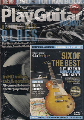 PLAY GUITAR Now! BLUES DVD Learn How To Play Like Eric Clapton ++ & Tuition BOOK