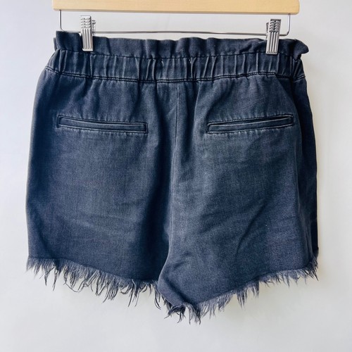 Pistola elastic waist Highrise denim shorts, black, Size M N43 - Picture 3 of 9
