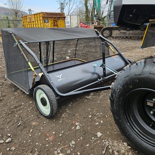 TOW BEHIND LAWN SWEEPER 1.2m/48" LEAF COLLECTOR SWEEPER ATV OR MOWER SWEEPER - Picture 8 of 12