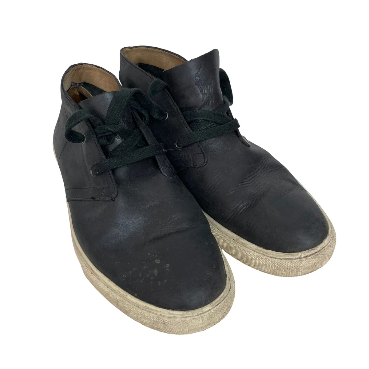 Polo high top shop leather shoes