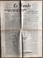 N78 The Front Page Of The Newspaper Le Monde April 18 1961