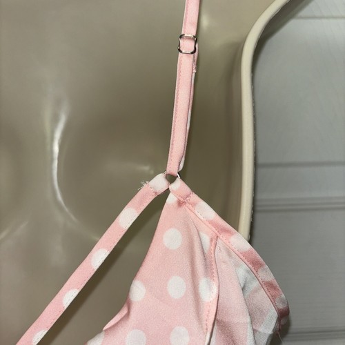 NWT Betsey Johnson Pink Stripe MRS Slip Nightie Night Gown L Bridal Ruffle Back - Picture 6 of 9