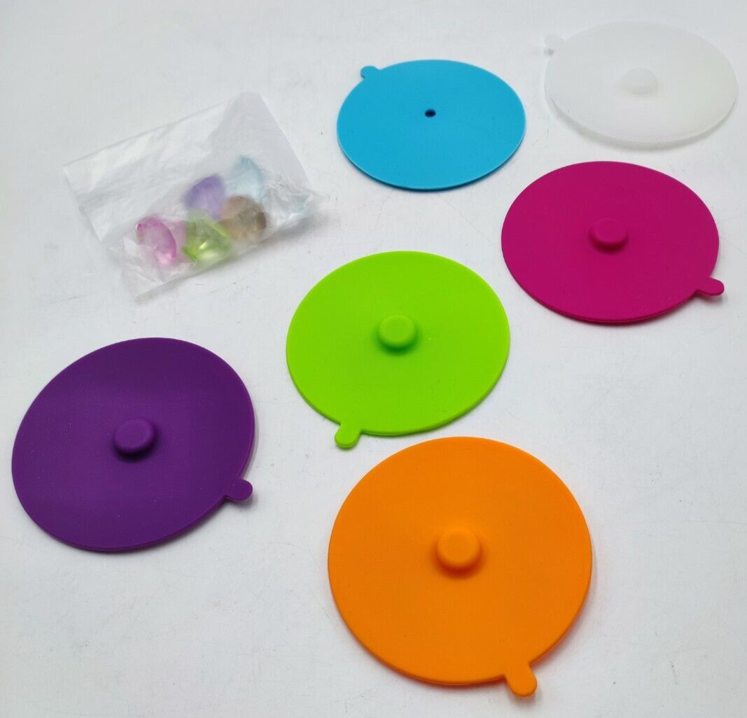 Silikon Tasse Schüssel Deckel wiederverwendbar staubdicht hitzebeständig 6 Stück