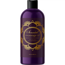 Aceite masaje sensual con aceite puro de lavanda para hombres y mujeres, 8 onzas