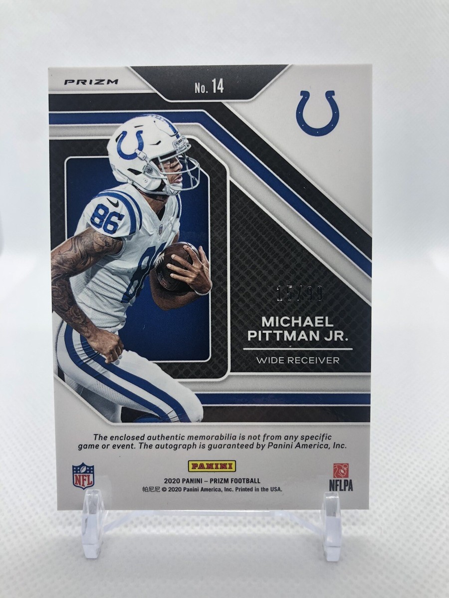 2020 PRIZM MICHAEL PITTMAN JR SILVER RC RPA 15/99 | eBay