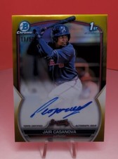 2023 Bowman Chrome Jair Casanova True Gold  /50 Atlanta Braves 