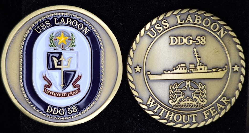 USS Laboon DDG-58 Navy Challenge Coin - Without Fear