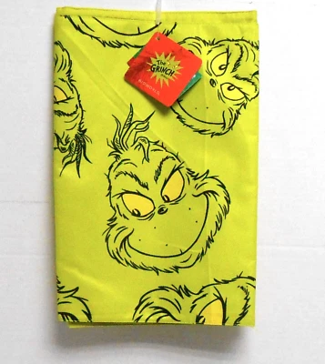 BIOWORLD Sleigh Bell Bistro The Grinch Christmas Holiday Table Runner 13" x 70"