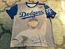 Los Angeles Dodgers Clayton Kershaw Full Print Polyester Shirt Adult Medium
